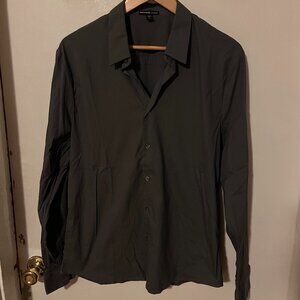 James Perse Matte Poplin Gray Shirt